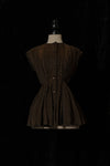 Mutedance 25 Spring/Summer Linen/Silk Waist Short Sleeve MD-MD25SS102-BROWN